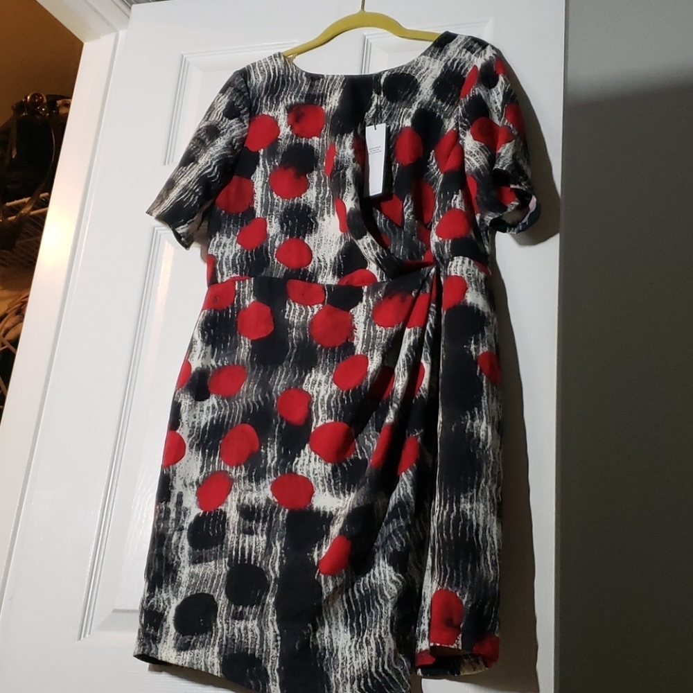 Closet London Mini Dress In Mixed Circles